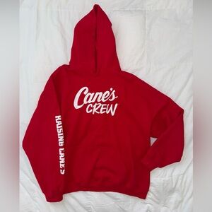 Vibrant Red Raising Cane’s Crew Hoodie Unisex